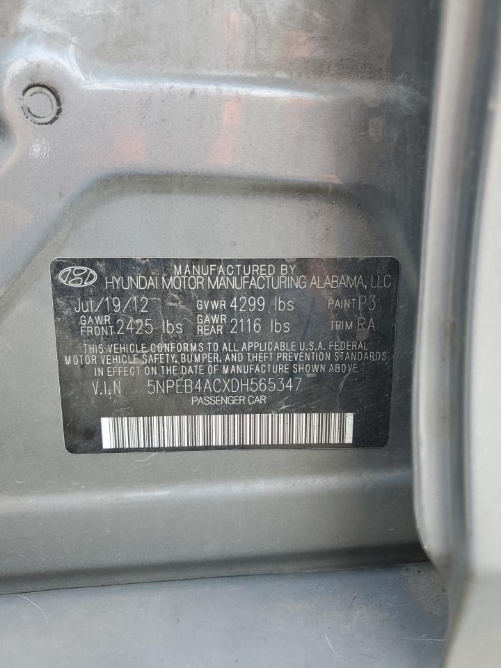 Photo 11 VIN: 5NPEB4ACXDH565347 - HYUNDAI SONATA 