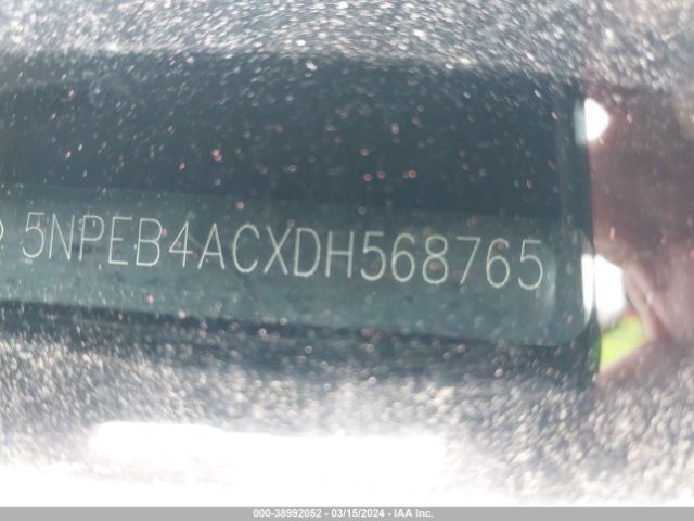 Photo 8 VIN: 5NPEB4ACXDH568765 - HYUNDAI SONATA 