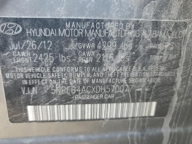 Photo 11 VIN: 5NPEB4ACXDH570077 - HYUNDAI SONATA 