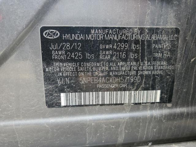 Photo 11 VIN: 5NPEB4ACXDH571990 - HYUNDAI SONATA 