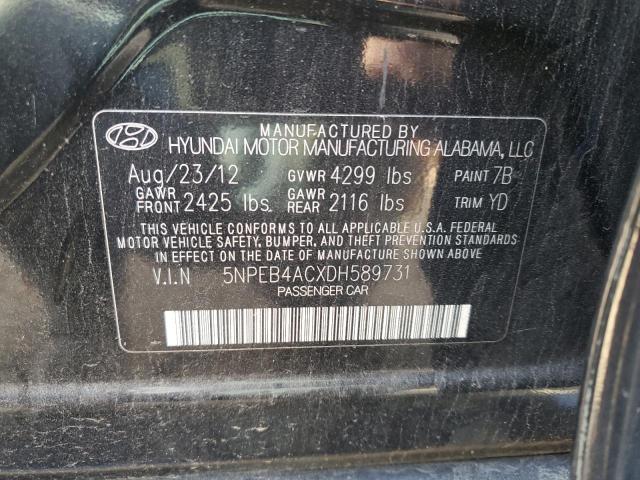 Photo 11 VIN: 5NPEB4ACXDH589731 - HYUNDAI SONATA GLS 