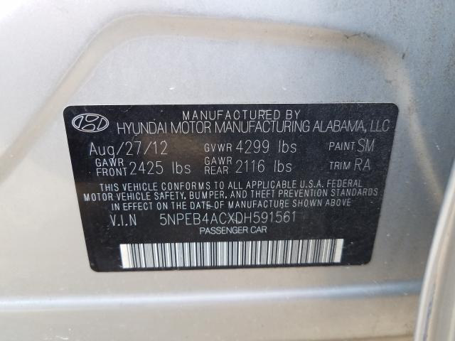 Photo 9 VIN: 5NPEB4ACXDH591561 - HYUNDAI SONATA GLS 