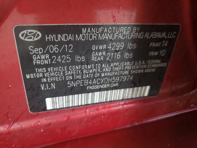 Photo 11 VIN: 5NPEB4ACXDH597974 - HYUNDAI SONATA 