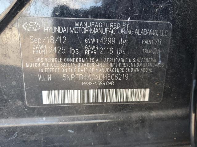 Photo 11 VIN: 5NPEB4ACXDH606219 - HYUNDAI SONATA GLS 