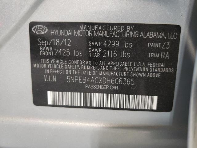 Photo 9 VIN: 5NPEB4ACXDH606365 - HYUNDAI SONATA GLS 