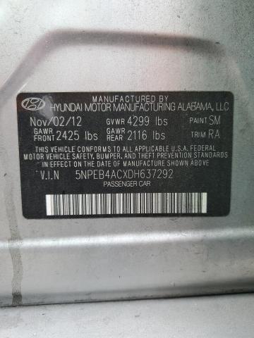 Photo 12 VIN: 5NPEB4ACXDH637292 - HYUNDAI SONATA 