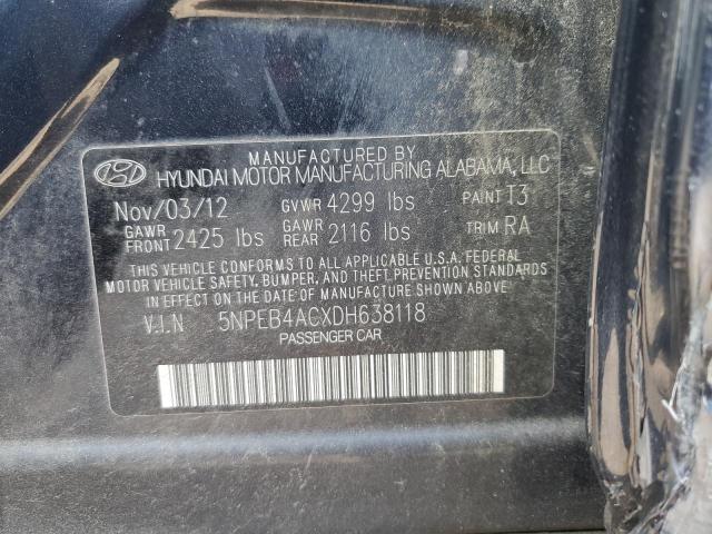 Photo 11 VIN: 5NPEB4ACXDH638118 - HYUNDAI SONATA 