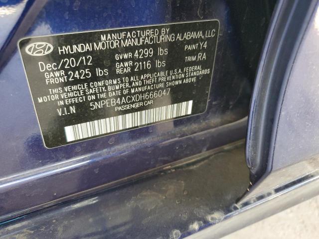 Photo 11 VIN: 5NPEB4ACXDH666047 - HYUNDAI SONATA GLS 