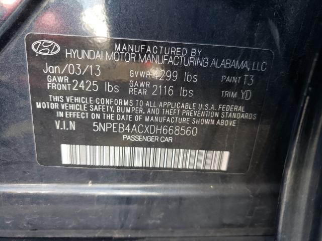 Photo 9 VIN: 5NPEB4ACXDH668560 - HYUNDAI SONATA GLS 