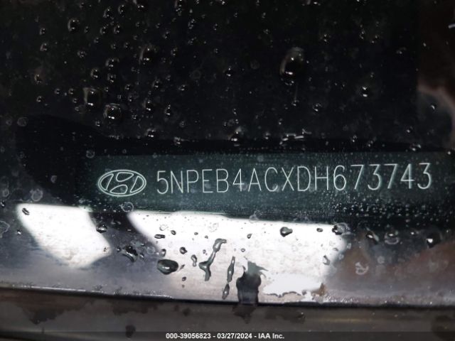 Photo 8 VIN: 5NPEB4ACXDH673743 - HYUNDAI SONATA 