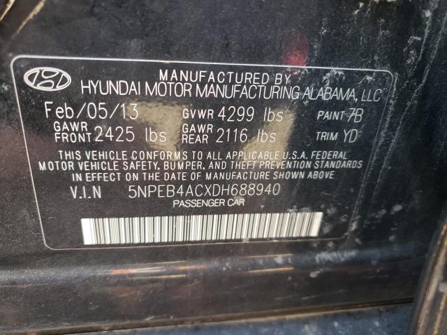 Photo 9 VIN: 5NPEB4ACXDH688940 - HYUNDAI SONATA GLS 