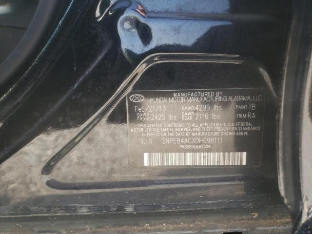 Photo 9 VIN: 5NPEB4ACXDH698111 - HYUNDAI SONATA GLS 