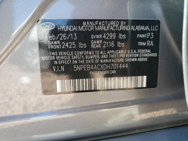 Photo 11 VIN: 5NPEB4ACXDH701444 - HYUNDAI SONATA GLS 