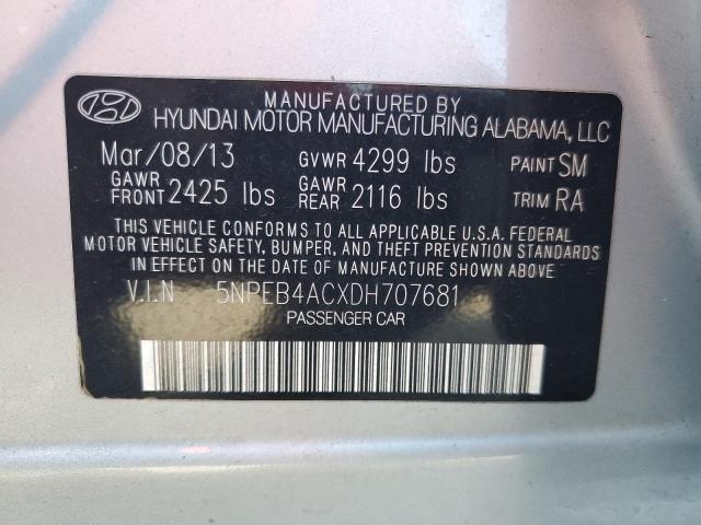 Photo 11 VIN: 5NPEB4ACXDH707681 - HYUNDAI SONATA GLS 