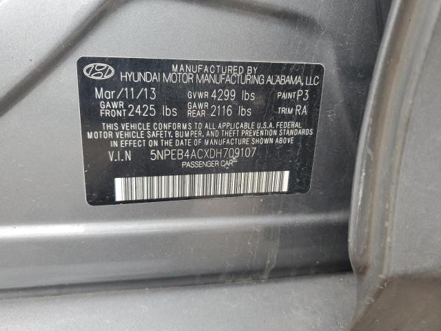 Photo 11 VIN: 5NPEB4ACXDH709107 - HYUNDAI SONATA 