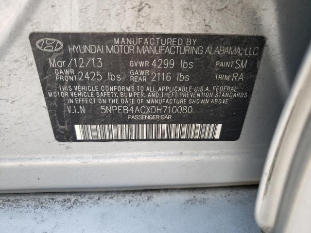 Photo 12 VIN: 5NPEB4ACXDH710080 - HYUNDAI SONATA SE 