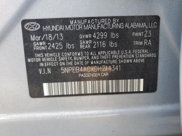 Photo 11 VIN: 5NPEB4ACXDH714341 - HYUNDAI SONATA GLS 