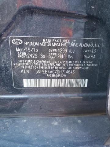 Photo 11 VIN: 5NPEB4ACXDH714646 - HYUNDAI SONATA 