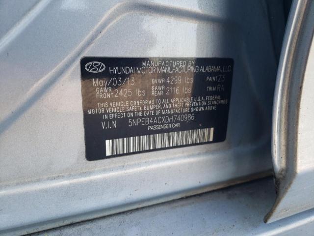 Photo 11 VIN: 5NPEB4ACXDH740986 - HYUNDAI SONATA GLS 