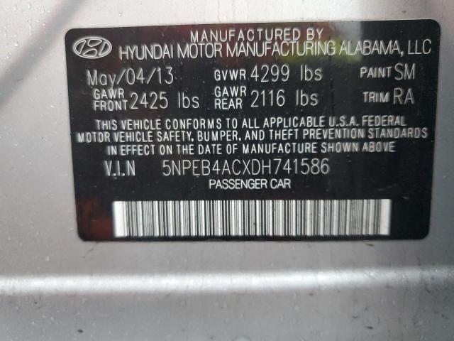 Photo 11 VIN: 5NPEB4ACXDH741586 - HYUNDAI SONATA GLS 