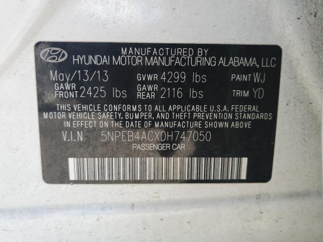 Photo 11 VIN: 5NPEB4ACXDH747050 - HYUNDAI SONATA 