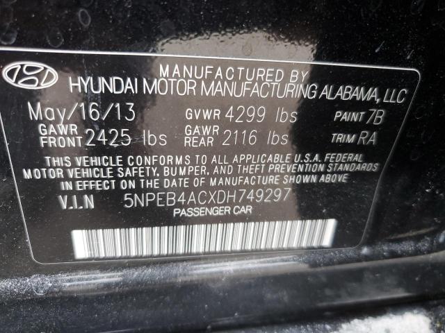 Photo 11 VIN: 5NPEB4ACXDH749297 - HYUNDAI SONATA 