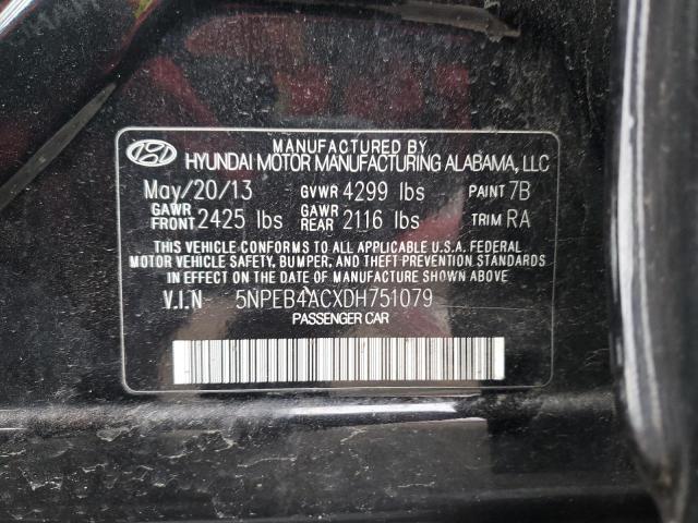 Photo 11 VIN: 5NPEB4ACXDH751079 - HYUNDAI SONATA GLS 