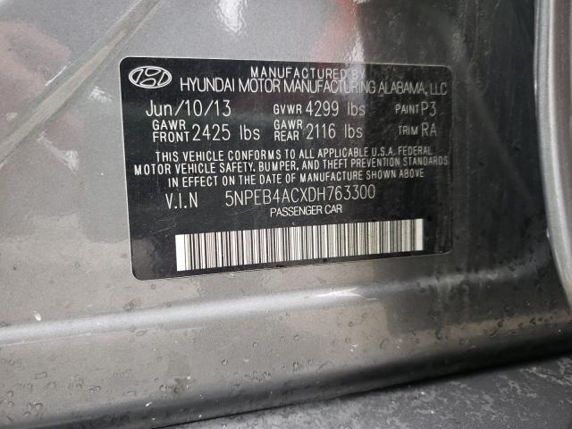 Photo 9 VIN: 5NPEB4ACXDH763300 - HYUNDAI SONATA GLS 