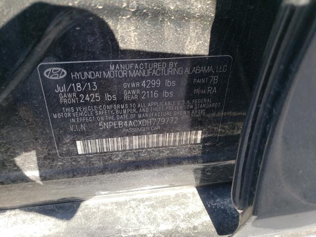 Photo 9 VIN: 5NPEB4ACXDH779772 - HYUNDAI SONATA GLS 