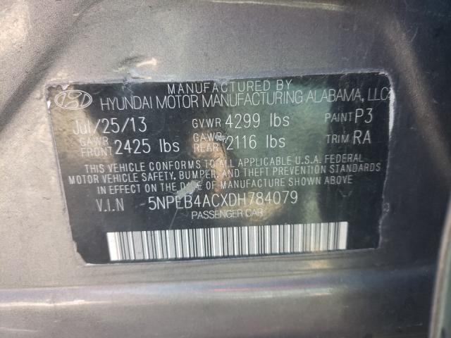 Photo 9 VIN: 5NPEB4ACXDH784079 - HYUNDAI SONATA GLS 