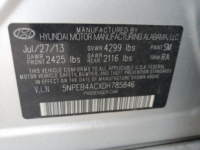 Photo 11 VIN: 5NPEB4ACXDH785846 - HYUNDAI SONATA GLS 