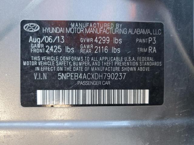 Photo 11 VIN: 5NPEB4ACXDH790237 - HYUNDAI SONATA GLS 