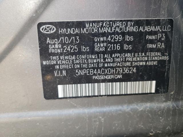 Photo 11 VIN: 5NPEB4ACXDH793624 - HYUNDAI SONATA GLS 