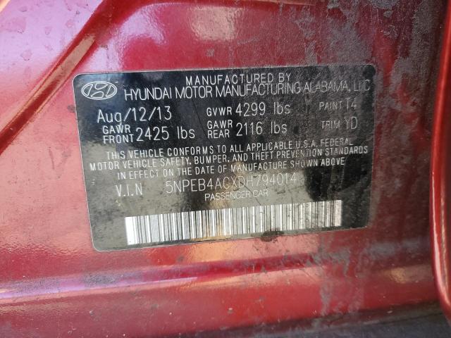 Photo 11 VIN: 5NPEB4ACXDH794014 - HYUNDAI SONATA GLS 