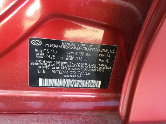 Photo 11 VIN: 5NPEB4ACXDH797706 - HYUNDAI SONATA GLS 