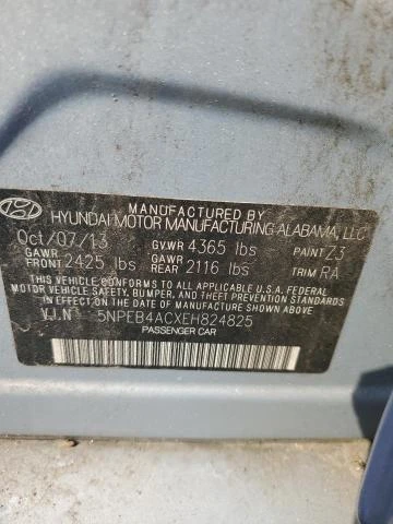 Photo 11 VIN: 5NPEB4ACXEH824825 - HYUNDAI SONATA GLS 