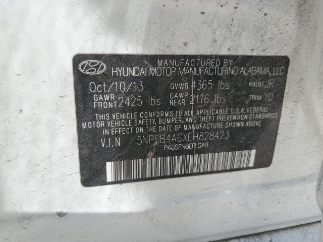 Photo 12 VIN: 5NPEB4ACXEH828423 - HYUNDAI SONATA GLS 