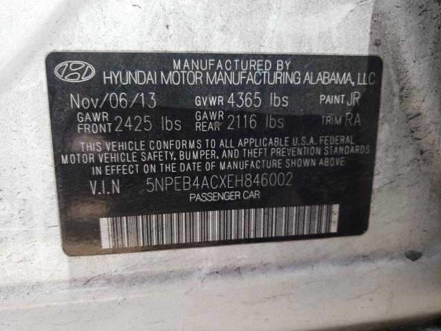 Photo 9 VIN: 5NPEB4ACXEH846002 - HYUNDAI SONATA GLS 