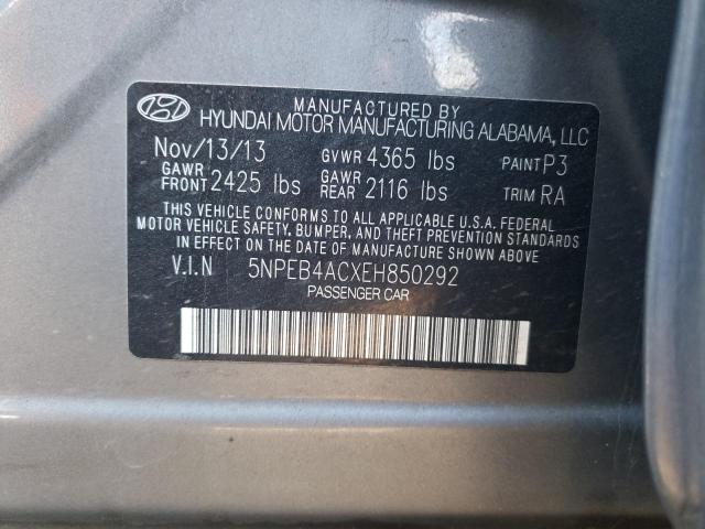 Photo 11 VIN: 5NPEB4ACXEH850292 - HYUNDAI SONATA 