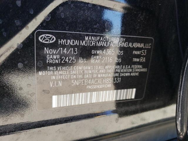 Photo 11 VIN: 5NPEB4ACXEH851331 - HYUNDAI SONATA GLS 