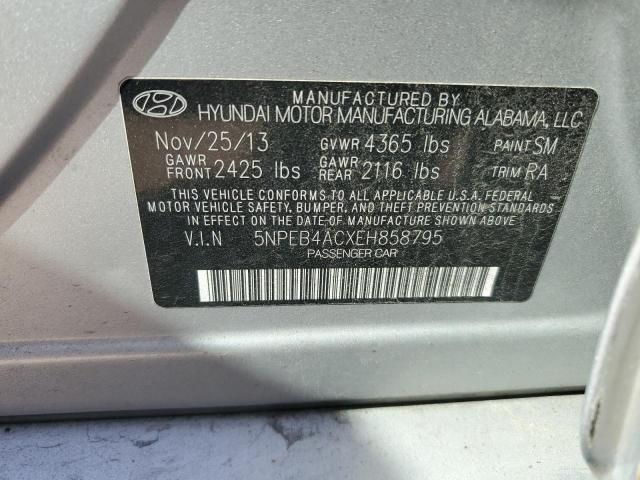 Photo 11 VIN: 5NPEB4ACXEH858795 - HYUNDAI SONATA 