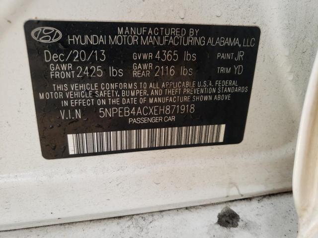 Photo 9 VIN: 5NPEB4ACXEH871918 - HYUNDAI SONATA GLS 