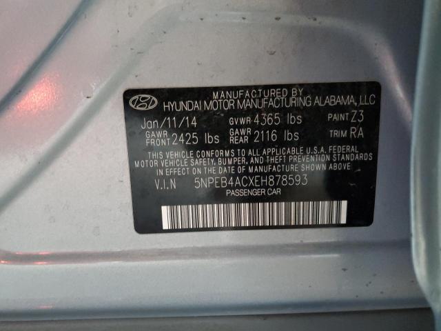 Photo 11 VIN: 5NPEB4ACXEH878593 - HYUNDAI SONATA GLS 