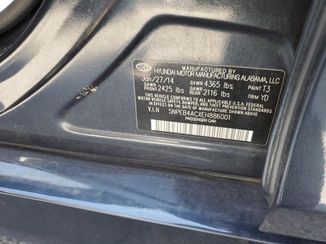 Photo 11 VIN: 5NPEB4ACXEH886001 - HYUNDAI SONATA 