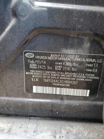 Photo 11 VIN: 5NPEB4ACXEH894261 - HYUNDAI SONATA GLS 