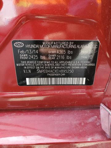 Photo 11 VIN: 5NPEB4ACXEH895250 - HYUNDAI SONATA 