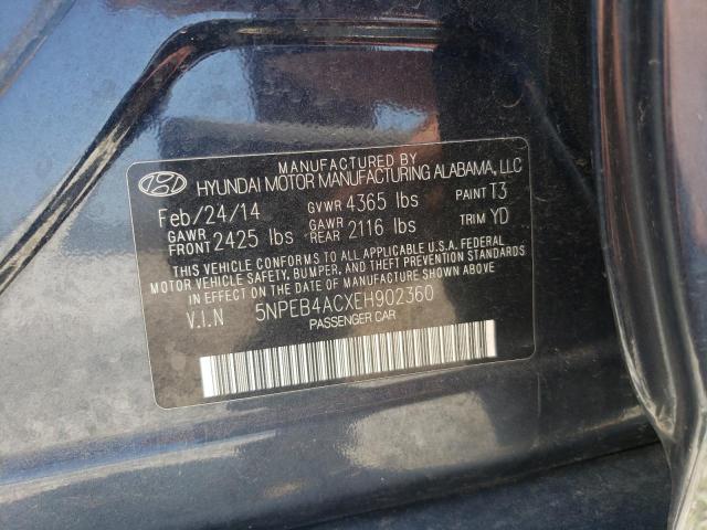 Photo 9 VIN: 5NPEB4ACXEH902360 - HYUNDAI SONATA GLS 