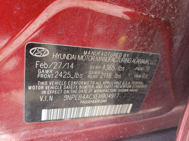 Photo 11 VIN: 5NPEB4ACXEH904917 - HYUNDAI SONATA GLS 