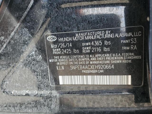 Photo 11 VIN: 5NPEB4ACXEH920664 - HYUNDAI SONATA 