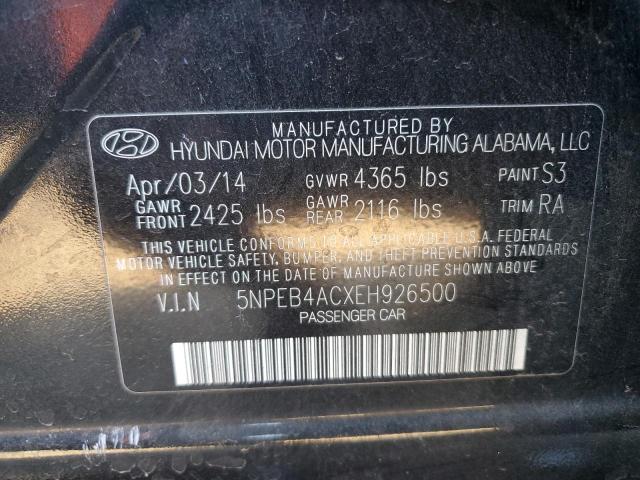 Photo 11 VIN: 5NPEB4ACXEH926500 - HYUNDAI SONATA 